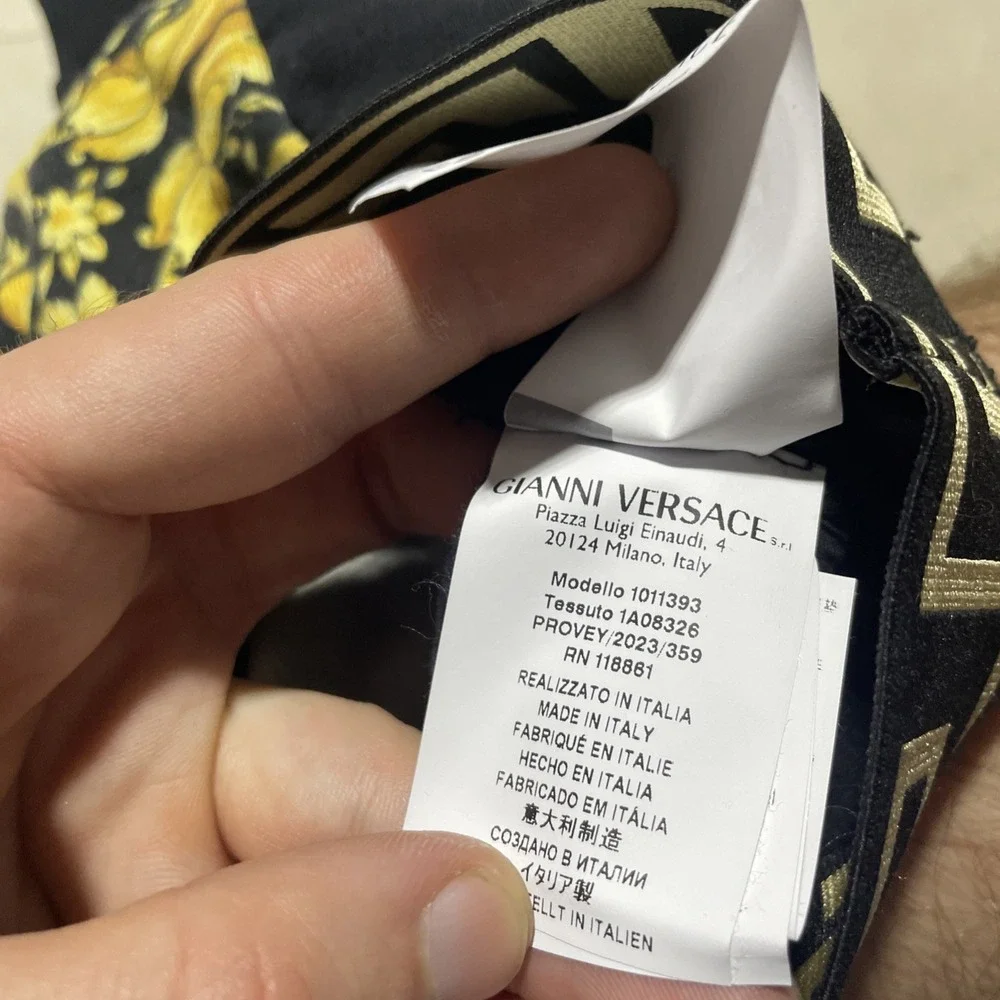Versace Boy's Logo-Print Barocco Trim Sweat Pants Joggers Toddler 4 110/50
